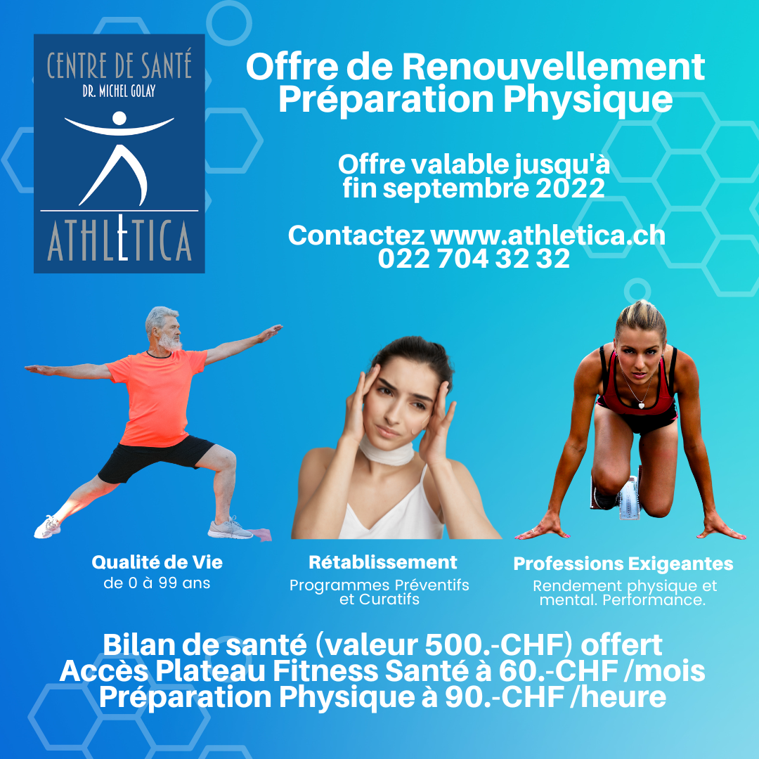 offre de renouvellement préparation physique Athletica