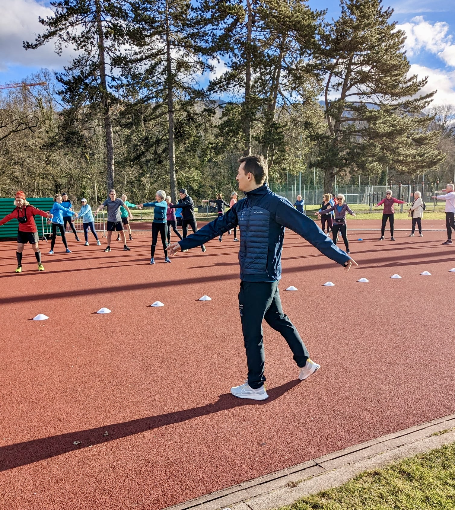 Romain - cours seniors au Stade du Bout du monde